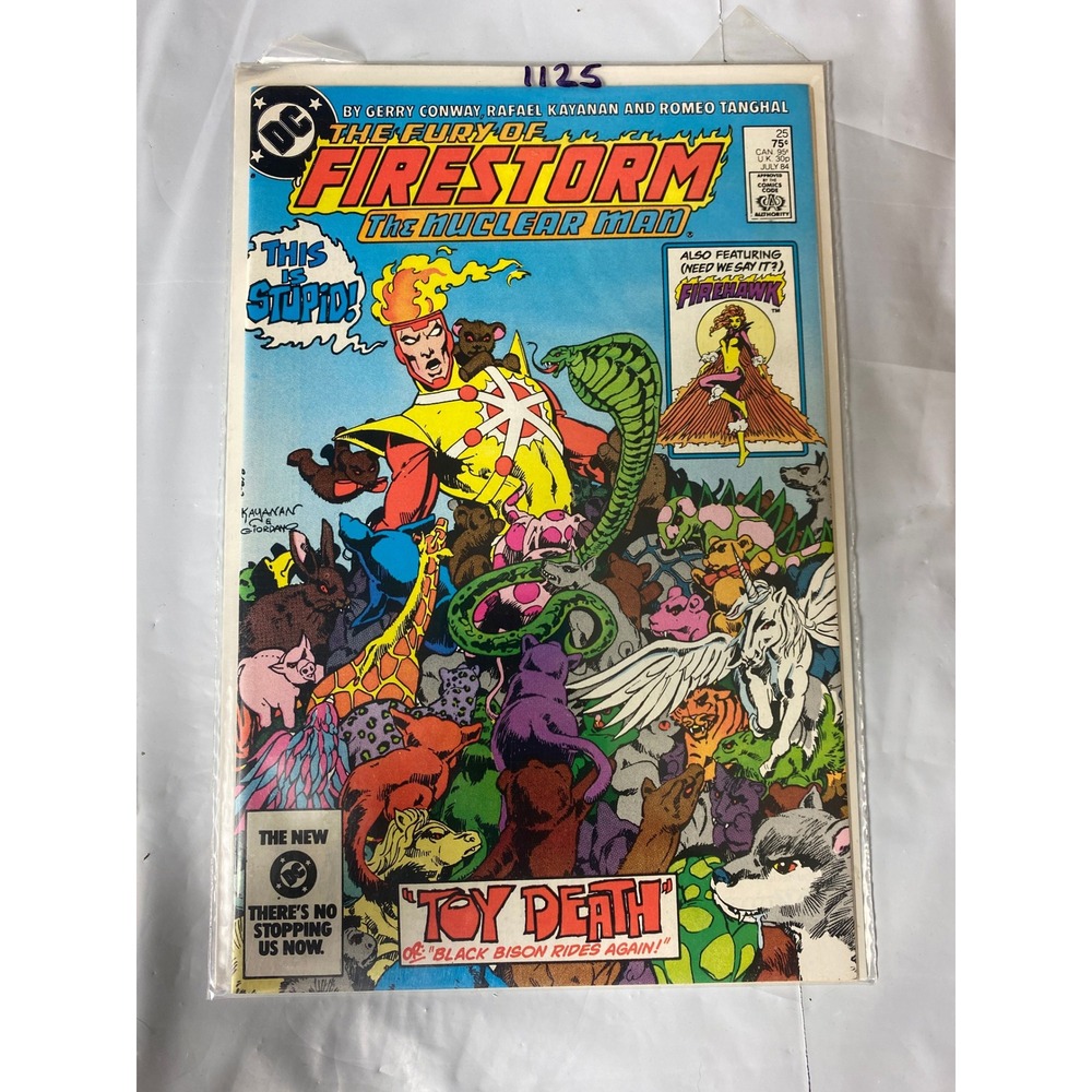 DC Comics The Fury of Firestorm The Nuclear Manโ 25 July 1984 Toy Death Firehawk